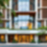 Exterior view of Millennium Montrose Executive Apartment showcasing contemporary architecture