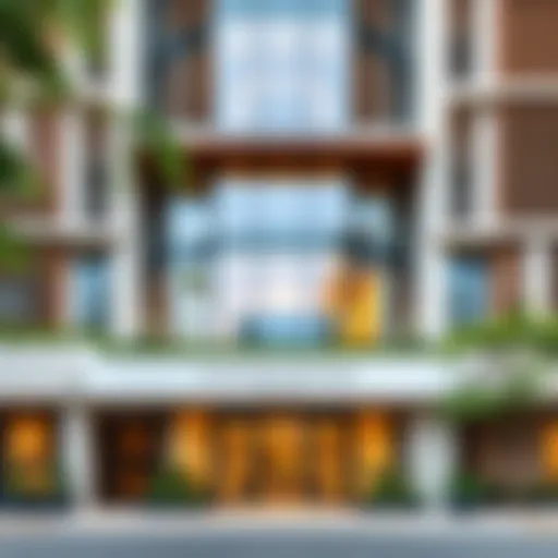 Exterior view of Millennium Montrose Executive Apartment showcasing contemporary architecture