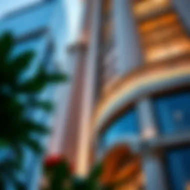 Architectural details of Montrose Tower