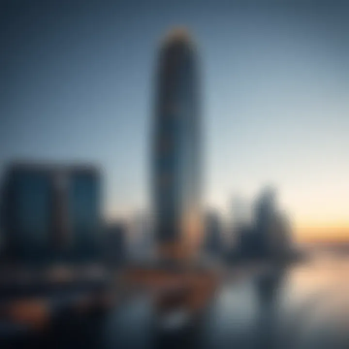 Skyline of Dubai featuring Montrose Tower