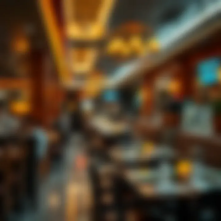 A vibrant dining atmosphere at a popular restaurant