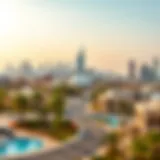 Panoramic view of Mussaffah showcasing its modern skyline and strategic location