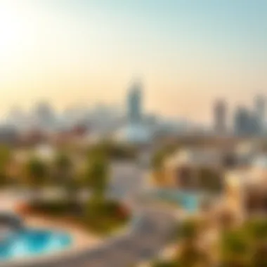 Panoramic view of Mussaffah showcasing its modern skyline and strategic location