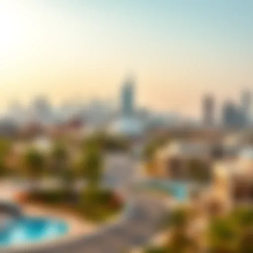 Panoramic view of Mussaffah showcasing its modern skyline and strategic location