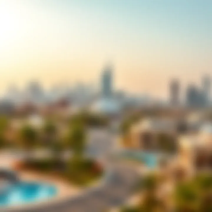 Panoramic view of Mussaffah showcasing its modern skyline and strategic location
