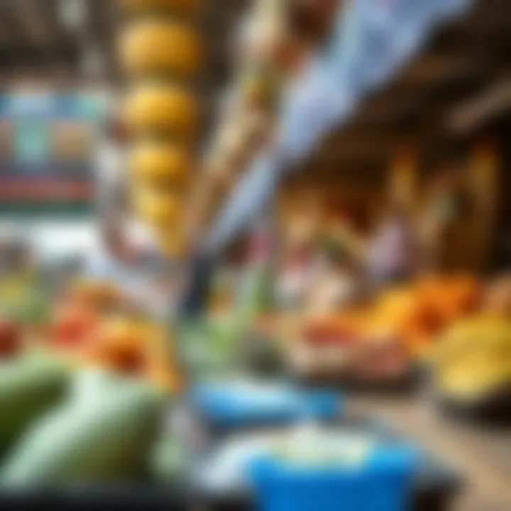 An array of fresh produce and unique products available at Nad Al Sheba Markets