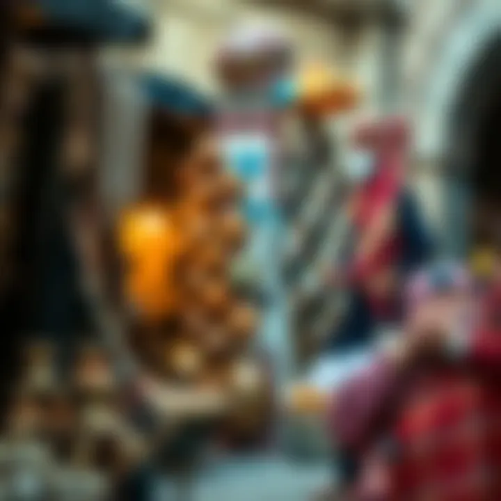 A snapshot of local artisans showcasing their crafts within Nad Al Sheba Markets