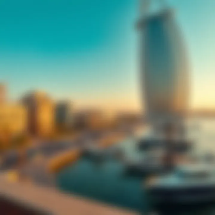 A scenic view of Al Seef waterfront area
