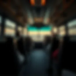 Scenic view of the bus traveling from Dubai to Ras Al Khaimah