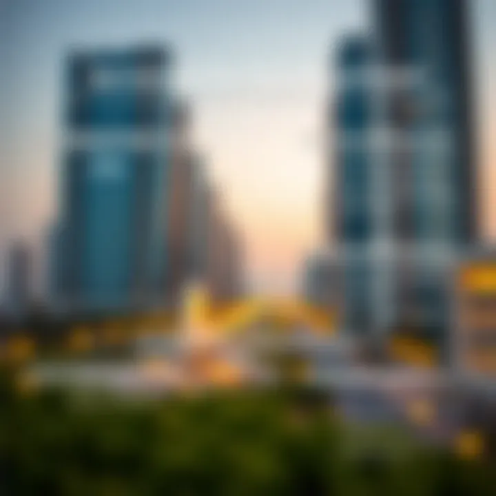 Infographic depicting services offered by the Dubai Land Department