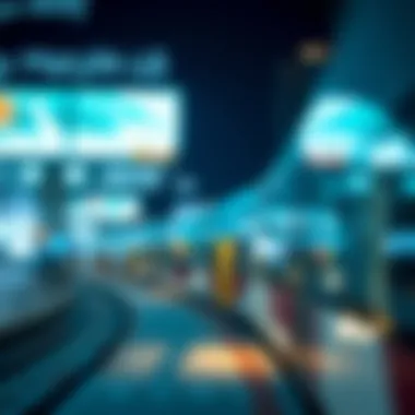Key Stations of the Dubai Metro Key stations along the Dubai Metro highlighted
