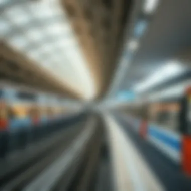 Overview of Dubai Metro station