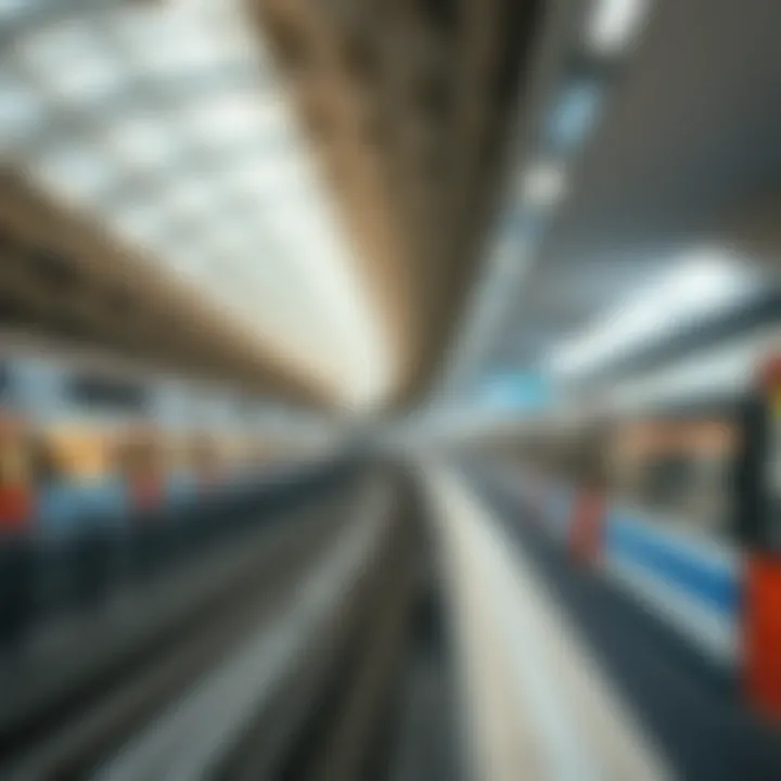 Overview of Dubai Metro station
