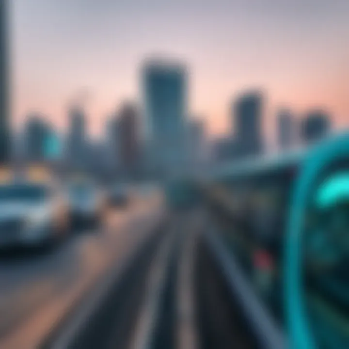 Dynamic urban landscape of Dubai showcasing connectivity