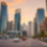 Cityscape of Dubai showcasing modern architecture