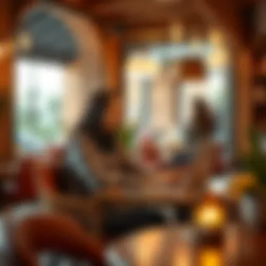 The Freelancing Lifestyle in Dubai Freelancer working remotely in a cozy café