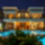 Luxurious holiday home exterior in Dubai