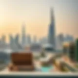 A panoramic view of Dubai's skyline showcasing modern architecture