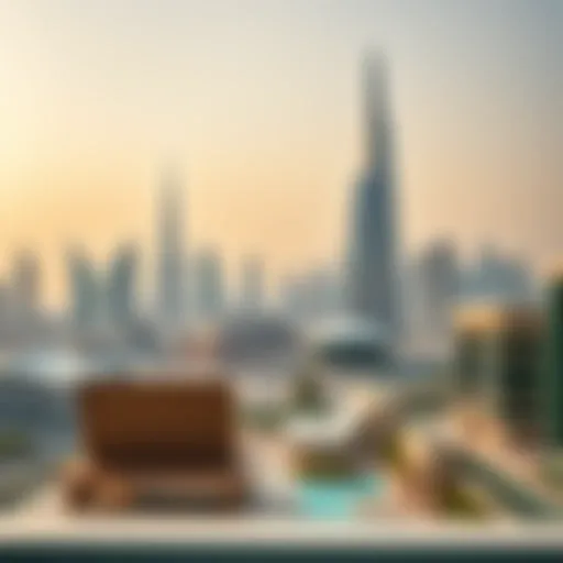 A panoramic view of Dubai's skyline showcasing modern architecture