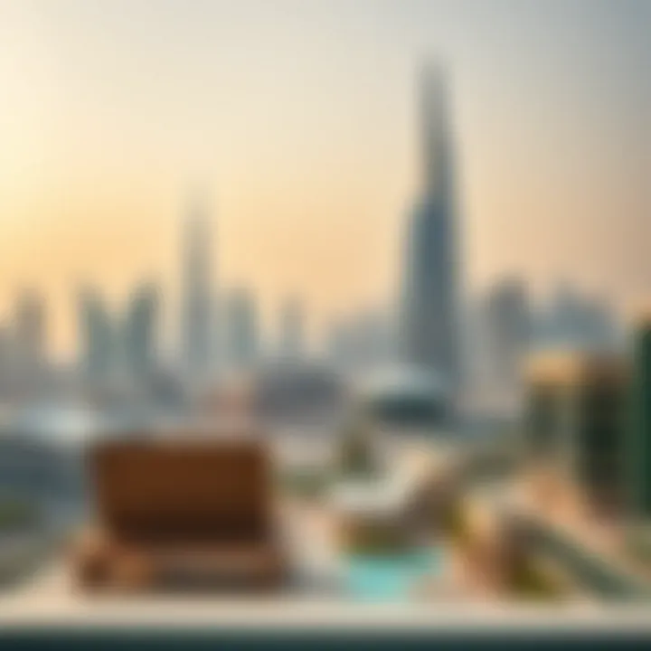 A panoramic view of Dubai's skyline showcasing modern architecture