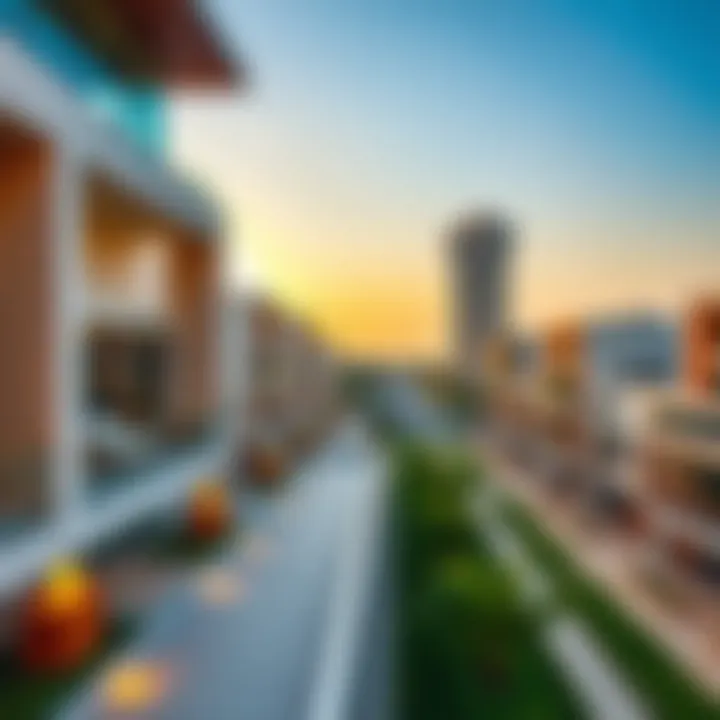 Modern Architecture in Muhaisnah 4 Stunning skyline view of Muhaisnah 4 showcasing modern architecture