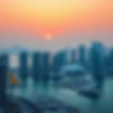 Stunning skyline view of Dubai Marina