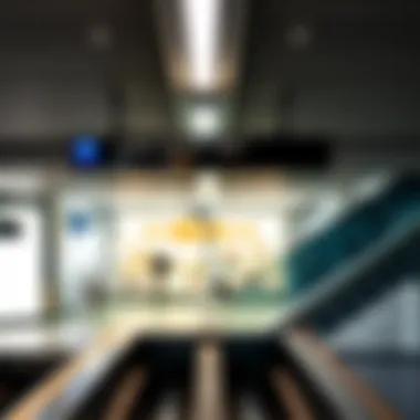 Interior of Dubai Outlet Mall Metro Station showcasing facilities