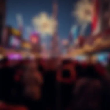 Vibrant New Year Celebrations in Dubai Crowd enjoying New Year festivities in Dubai