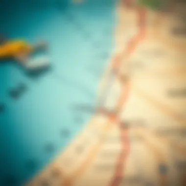 Route Mapping: Navigating Between Dubai and Abu Dhabi Detailed map highlighting routes from Dubai to Abu Dhabi