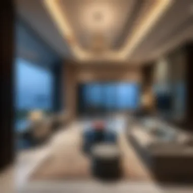 Luxurious interior design of a residence