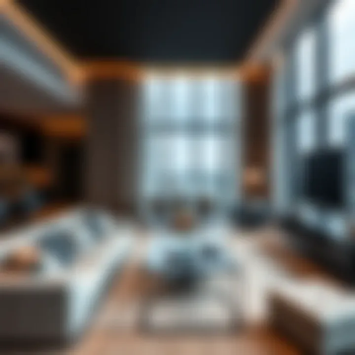 Interior design of a luxury apartment at One Canal
