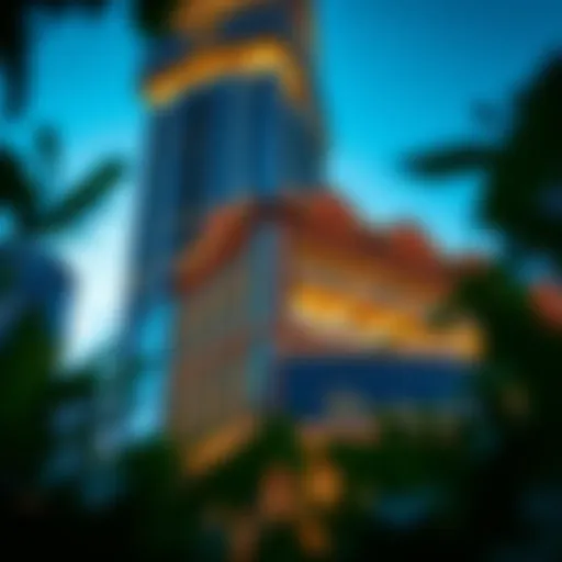 Architectural Marvel of Paramount Tower Stunning exterior view of Paramount Tower Hotel and Residences