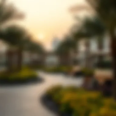 Landscaped Surroundings of قطار هيلز مول Landscaped surroundings of قطار هيلز مول emphasizing community engagement