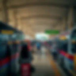 Ras Al Khaimah bus station view