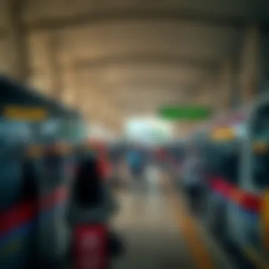 Bustling Ras Al Khaimah Bus Station Ras Al Khaimah bus station view
