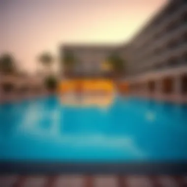 Inviting Poolside Atmosphere at Rose Garden Hotel Apartments Swimming pool and recreational area at Rose Garden Hotel Apartments