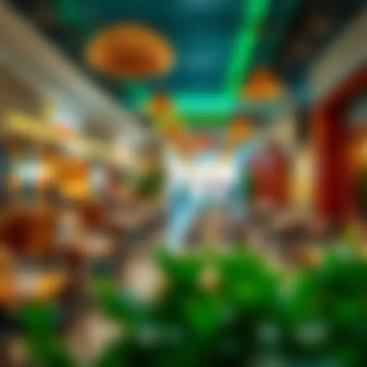 Dining options within Sahara Center offering a range of cuisines