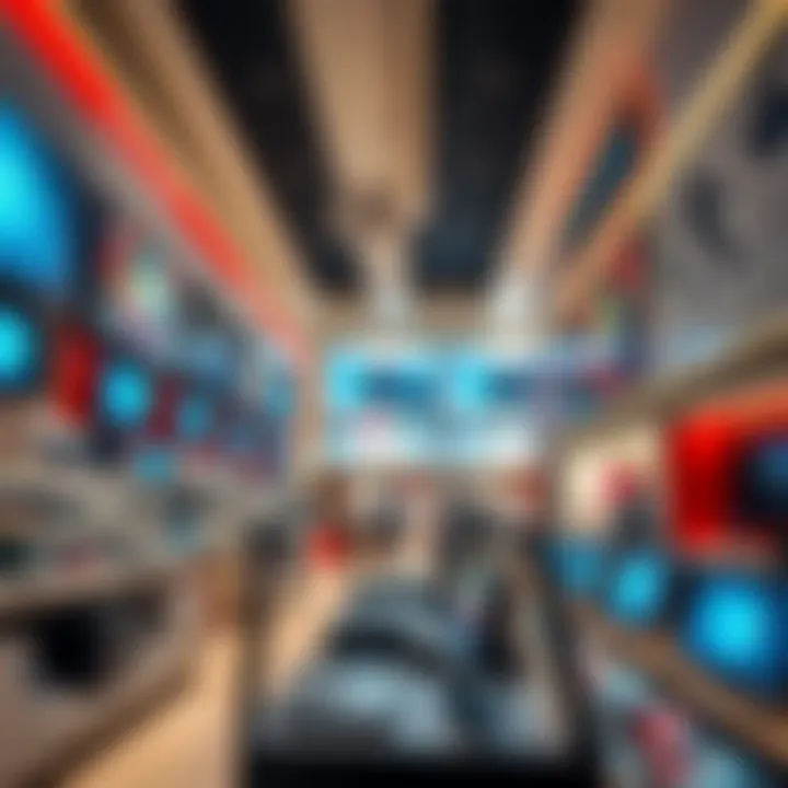 Electronics section featuring the latest gadgets and devices