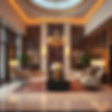 Welcoming reception area of Savoy Hotel Apartment