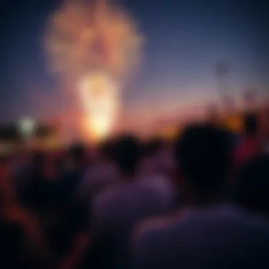 Festival Atmosphere: Engaging the Audience Crowds gathered at the Sheikh Zayed Festival enjoying the fireworks show