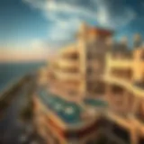 Stunning aerial view of Six Senses Residences showcasing architectural grandeur