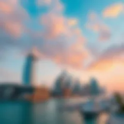 Stunning view of Sobha Dubai Harbour skyline