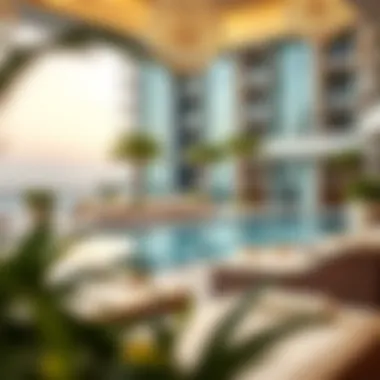 Luxurious Amenities at Sparkle Towers Luxurious amenities within Sparkle Towers including pool and leisure areas