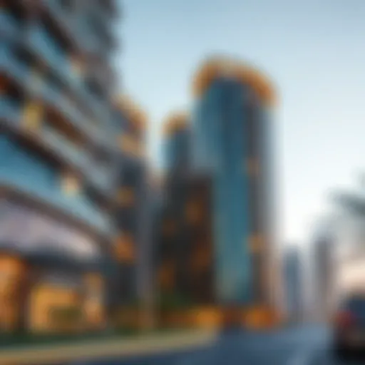Stunning view of Sparkle Towers showcasing its unique architecture