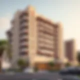 Exterior view showcasing the architectural brilliance of Symphony Apartments