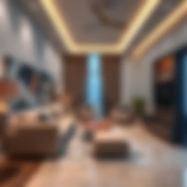 Modern apartment interiors highlighting contemporary design