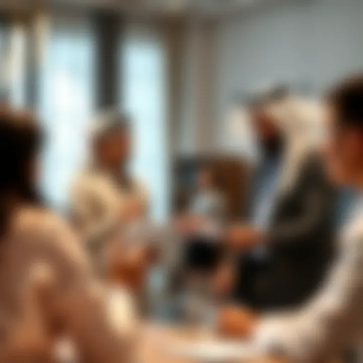 Illustration of a tenant and landlord discussing their agreement