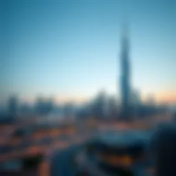 Skyline view of Dubai featuring the World Trade Centre