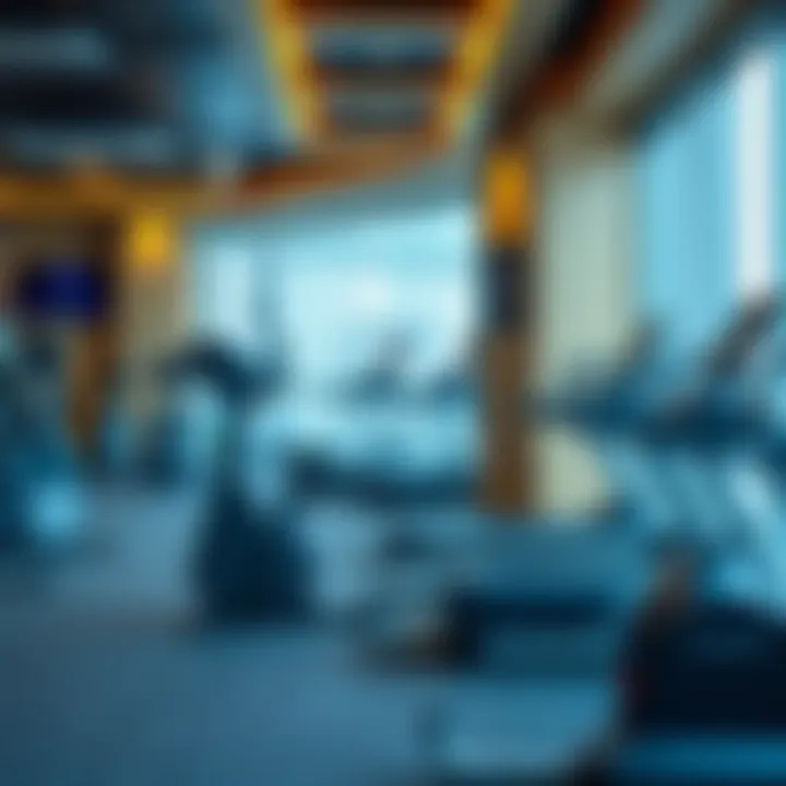 A modern gym facility in Dubai showcasing advanced fitness equipment.