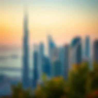 Stunning view of Dubai's skyline featuring multiple sky towers